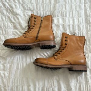 J75 Men’s Side Zip Leather Boots Size 10